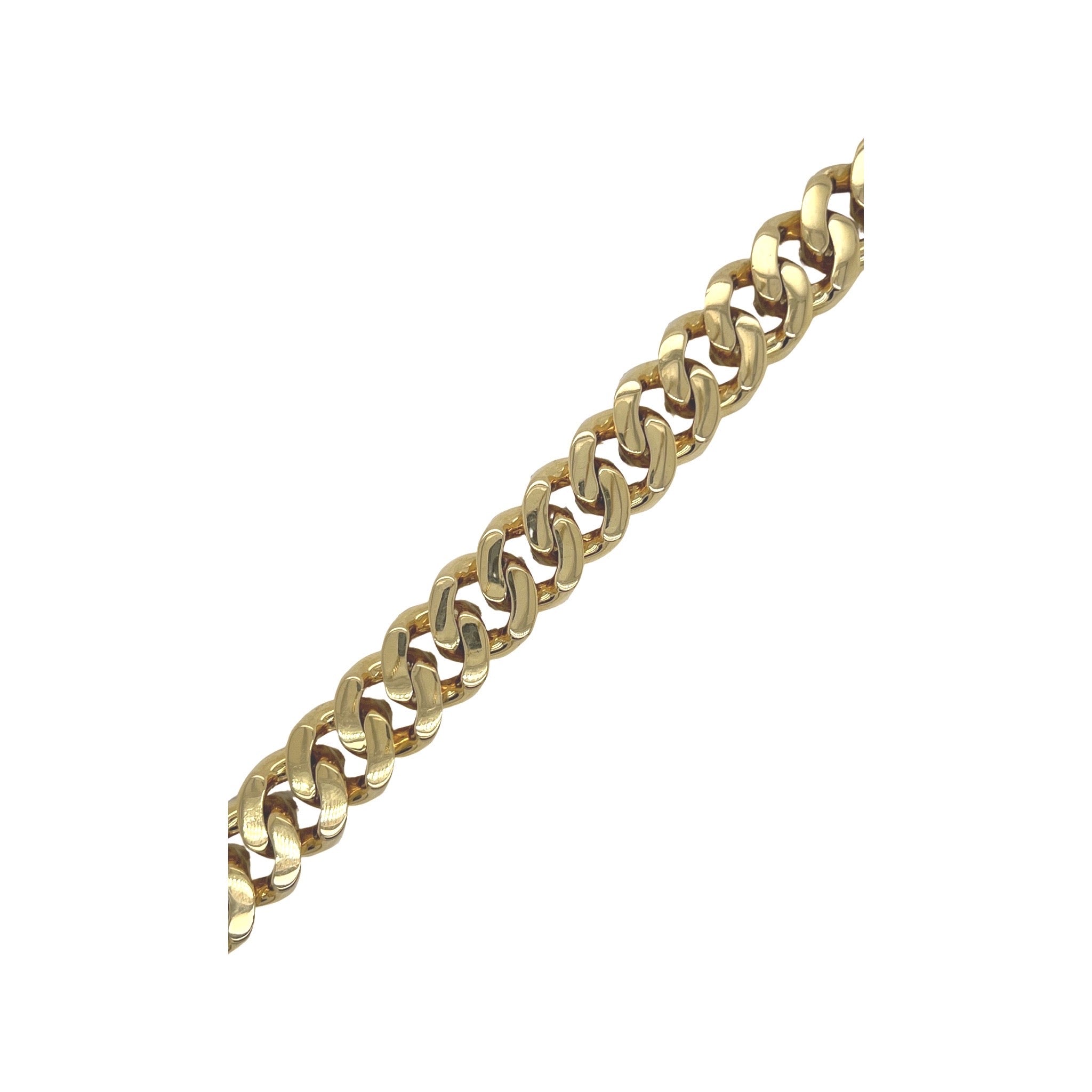 10K Yellow Gold 13.5MM Prong Set Miami Cuban Diamond Bracelet 12.73 CT 8"
