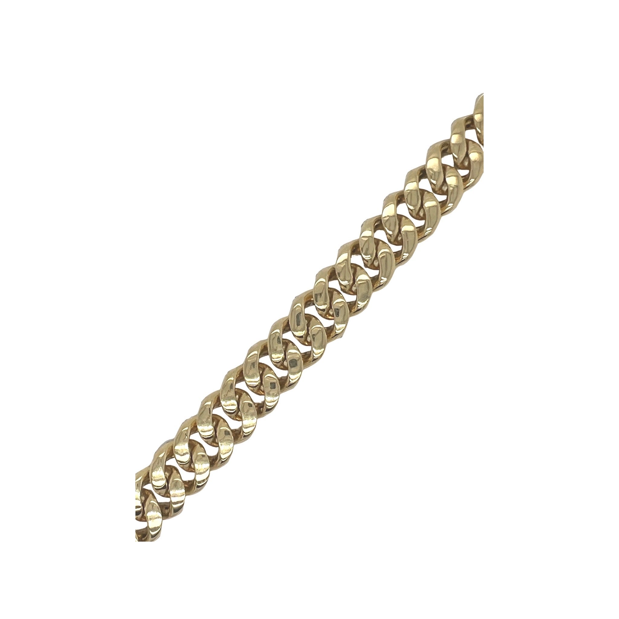 10K Yellow Gold 13.5MM Miami Cuban Honeycomb Diamond Bracelet 12.8 CT 8"