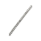10K White Gold 10MM Prong Set Miami Cuban Diamond Bracelet 9.36 CT 8.5"