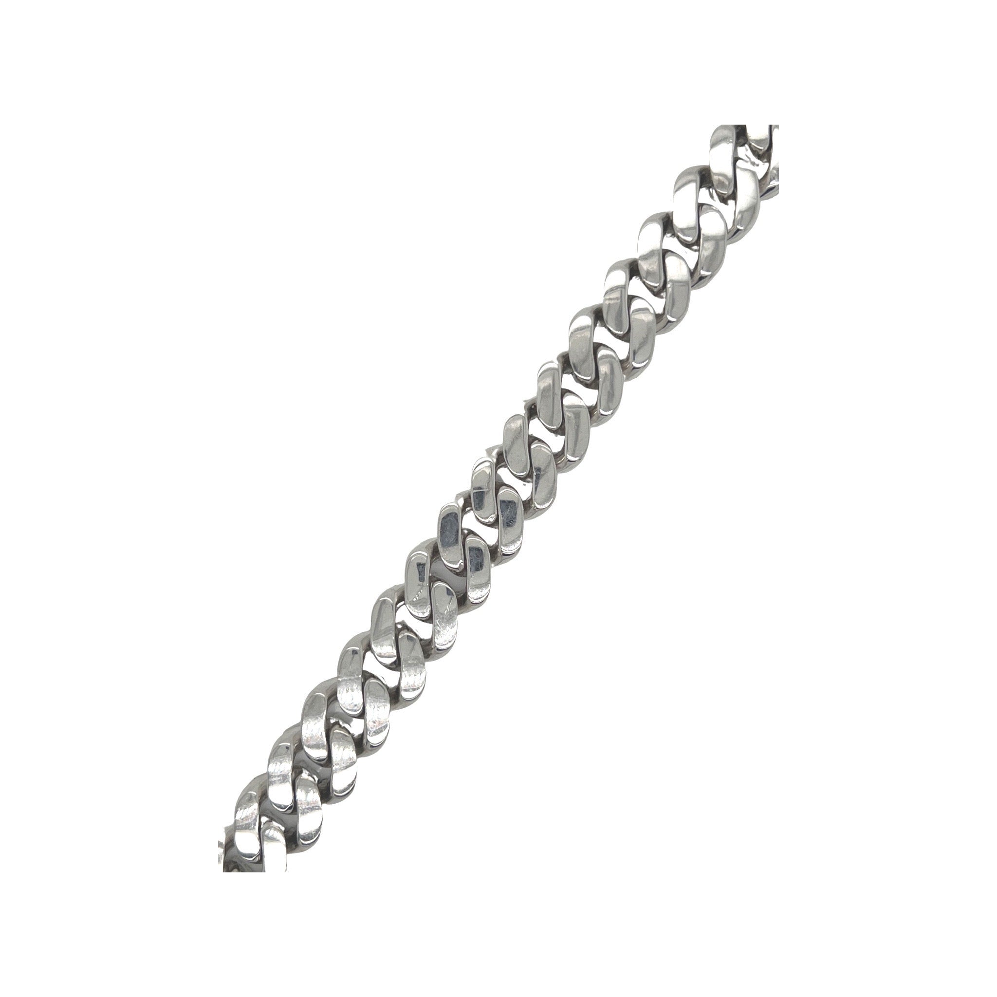 10K White Gold 12MM Prong Set Miami Cuban Diamond Bracelet 10.96 CT 8.5"