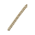 10K Yellow Gold 11.5MM Prong Set Miami Cuban Diamond Bracelet 7.09 CT 8"