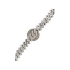 10K White Gold 13.5MM Prong Set Miami Cuban Diamond Bracelet 11.5 CT 8"