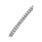 10K White Gold 15MM Prong Set VS Miami Cuban Diamond Bracelet 9.69 CT 8.5"