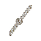 10K Yellow Gold 14MM Prong Set Miami Cuban Diamond Bracelet 15.48 CT 8.5"
