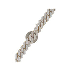 10K Yellow Gold 15MM Prong Set Miami Cuban Diamond Bracelet 9.56 CT 8.5"