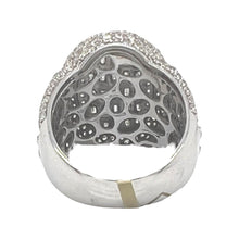 Load image into Gallery viewer, Mens 10K White Gold Oval Shape 3D Baguette Diamond Ring 3.52 CT
