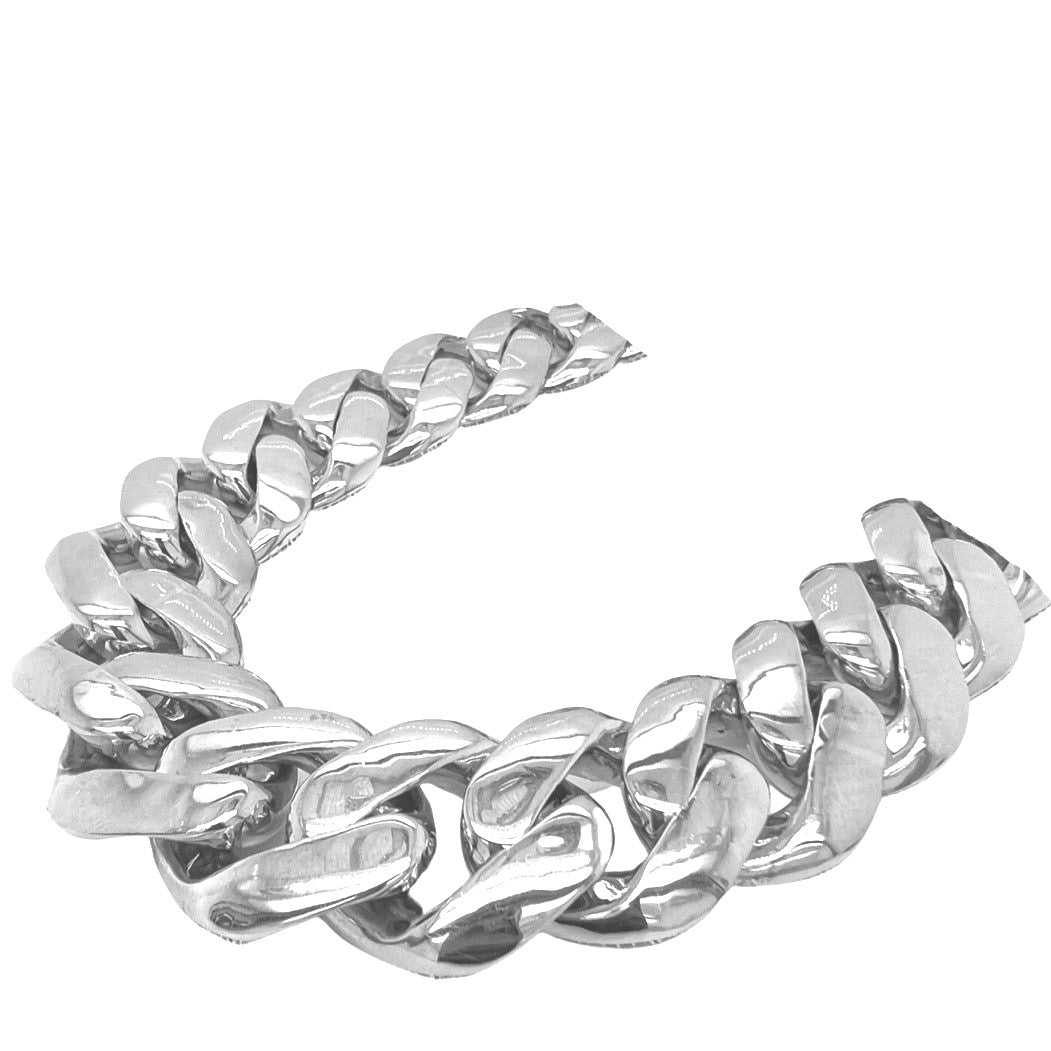 10K White Gold Half Kilo 24MM Miami Cuban Diamond Chain 41.16 CT - 22"