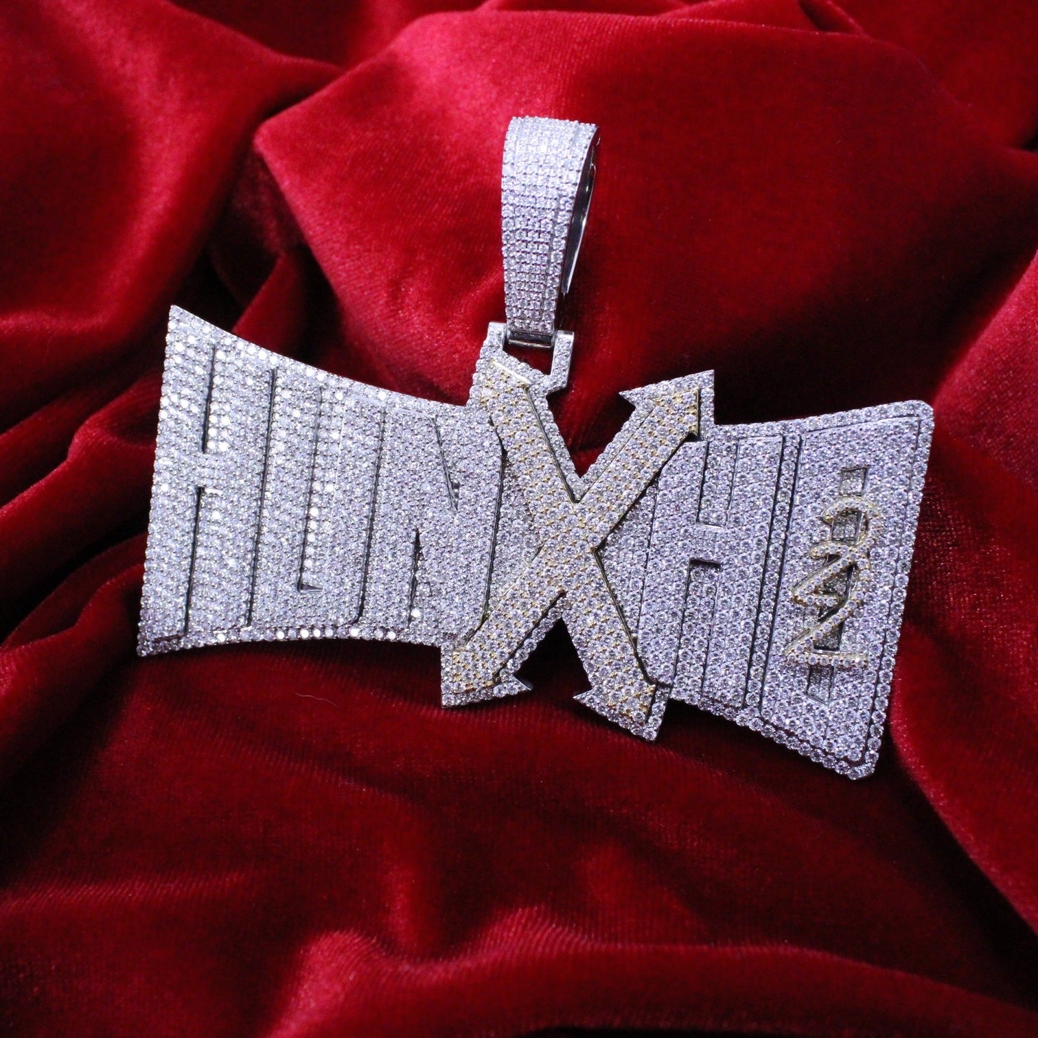 Custom White Gold "HUNXCHO" Pendant