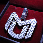 Custom White Gold "UM" Pendant
