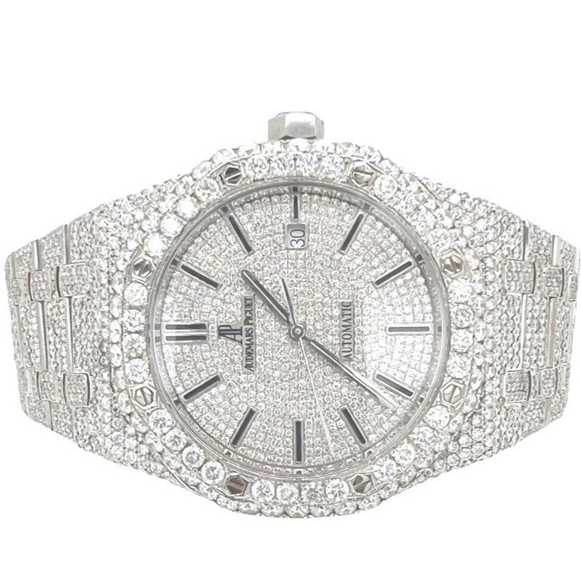 Mens Audemars Piguet Royal Oak 41MM VS Diamond Watch 23.37 CT