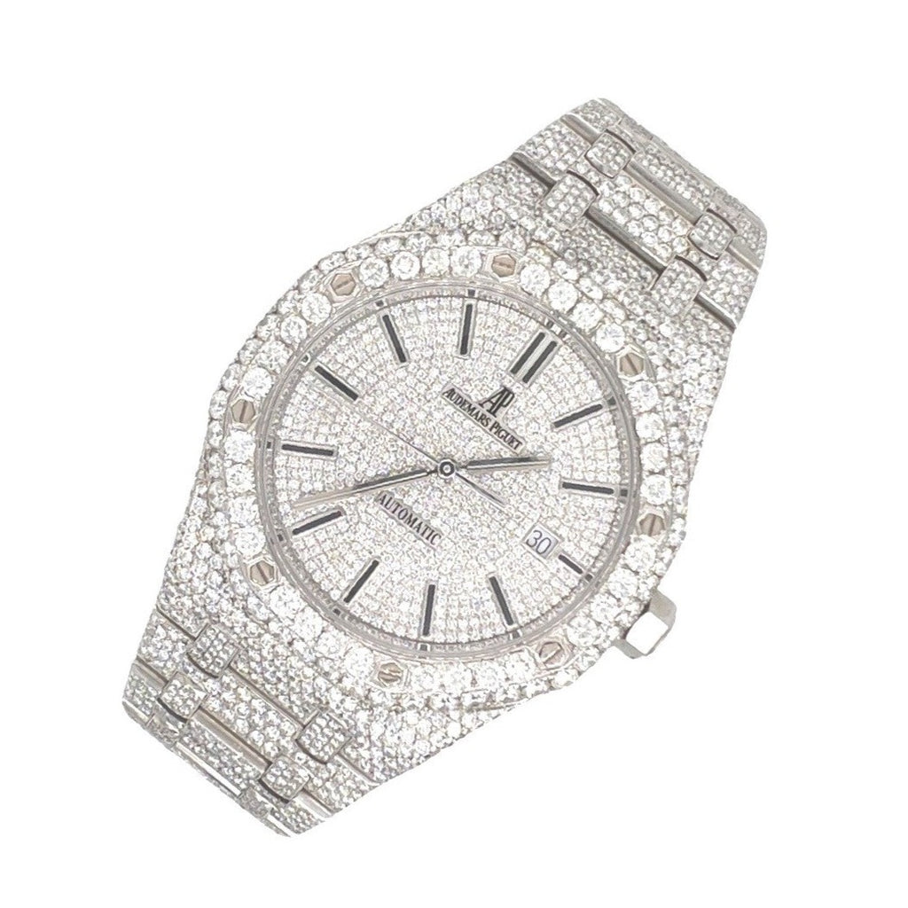 Mens Audemars Piguet Royal Oak 41MM VS Diamond Watch 23.37 CT