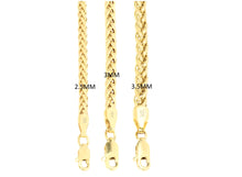 Load image into Gallery viewer, 10K Yellow Gold Wheat Palm Chain 3MM 18-28 Inches
