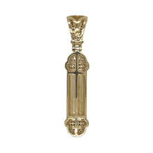 Load image into Gallery viewer, 10K Yellow Gold Barber Pole Diamond Pendant 0.40 CT 1.75&quot;
