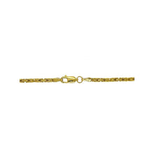 Load image into Gallery viewer, Solid Italian 14K Yellow Gold Byzantine Link Chain 2.25MM 18-28 Inches
