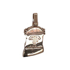 10K Rose Gold Enamel Crown Jesus Head Diamond Pendant 2.87 CT 2"
