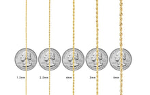 Load image into Gallery viewer, Solid Italian 10K Yellow Gold Rope Chain 6MM 16-28 Inches
