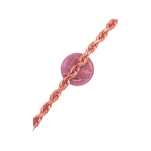 Load image into Gallery viewer, Solid Italian 10K Rose Gold Rope Chain 6MM 16-28 Inches
