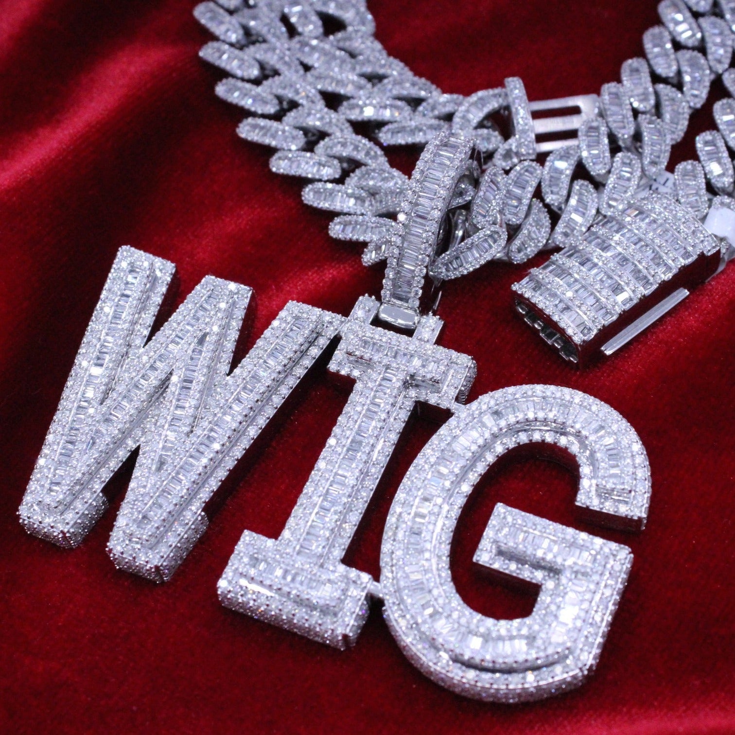 Custom White Gold "WIG" Pendant