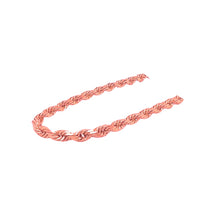 Load image into Gallery viewer, Solid Italian 10K Rose Gold Rope Chain 4MM 16-28 Inches
